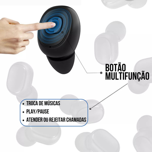 Audifonos Manos Libres A6s Tws Bluetooth Resistente Negro
