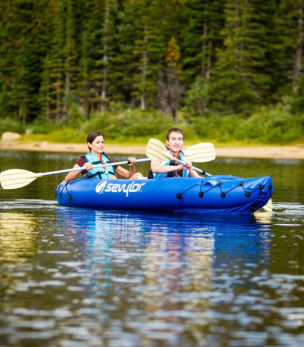 Kayak Fiji Verde Hermético 2 Personas Coleman Sevylor Color Azul
