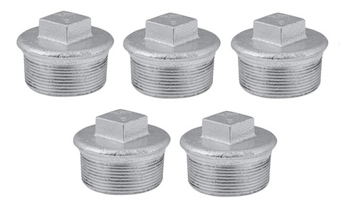 Bujao (plug) Galvanizado Rosca Bsp 2 Pol - Caixa Com 05 Unid