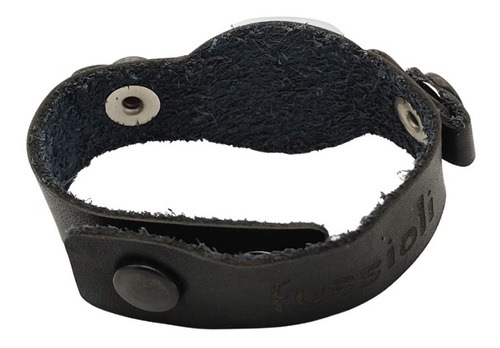 Imagen 4 de 5 de Pulsera Gato Cuero Y Vidrio Pintado A Mano