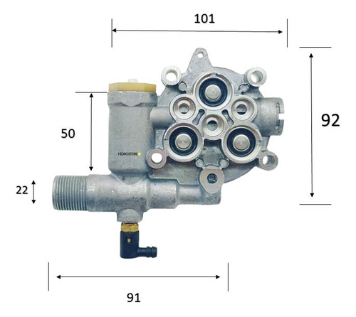 Hl 397 Cabezal Intermedio Para Hidrolavadora Koblenz