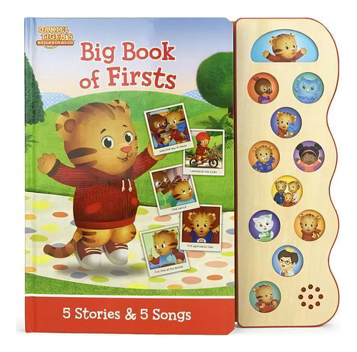Daniel Tiger Big Book Of Firsts : 5 Stories & 5 Songs, De Rose Nestling. Editorial Cottage Door Press En Inglés