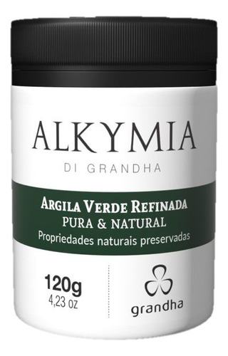 Grandha Argila Verde Refinada Pura E Natural 120g