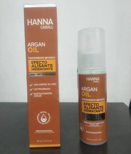 Bifásico Argan Oil Hanna Caball Efecto Alisante 95 Ml