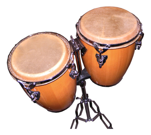 Tumbadoras Ftc8300n Set Mini Congas C/ Soporte Natural