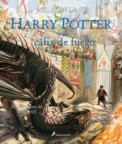 Harry Potter  4  Ilustrado Y El Caliz Del Fuego