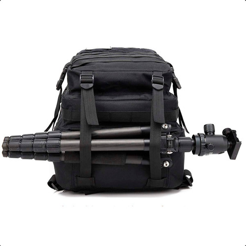 Mochila Tática Militar Recomendada Braba Qualidade Altíssima Desenho Do Tecido Preto