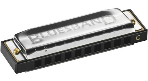 Gaita De Boca Diatônica Hohner Blues Band Com Estojo G(sol)