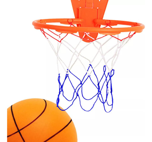 - Basquete Silencioso Com Aro, Bola Esportiva Tamanho 7