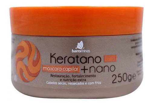 Masc Hidrat Keratano+nano 250g Barro Minas