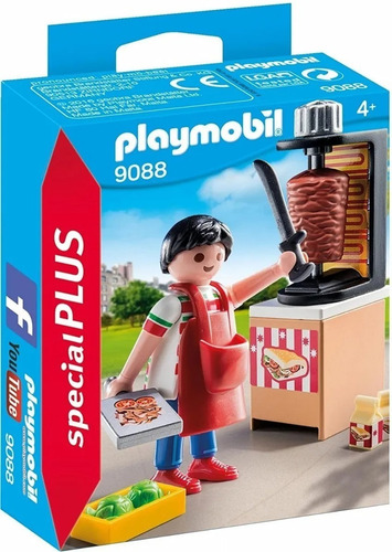 9088 Playmobil Taquero De Juguete Vendedor De Tacos Special
