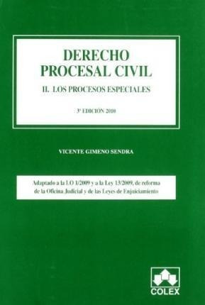 Derecho Procesal Civil Ii Procesos Especiales 3ã¿â¦ed...