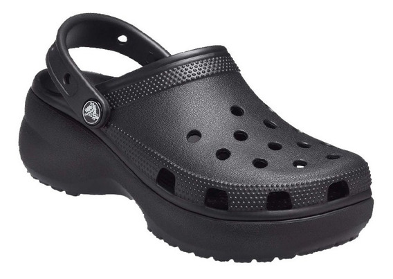 Crocs Plataforma Negras | MercadoLibre ?