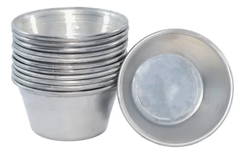 12 Formas Para Cupcake N 7 Mini Bolo - Petit Gateau Muffins Cor Prateado