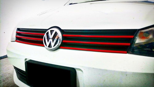 Vira Roja 9 Mm Auto Adhesiva Moldura X Metro Vw Gol Power 06