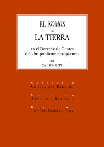 El Nomos De La Tierra - Schmitt Carl