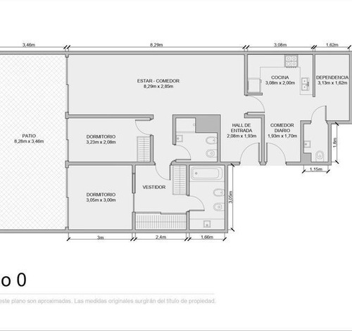 Imagen 3 de 11 de Venta Departamento 3 Ambientes Con Patio + Dependencia - 3 Baños · Flores