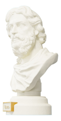 Estátua Busto Epiteto Filósofo Grego - Estoicismo Cor Cor mármore dourado