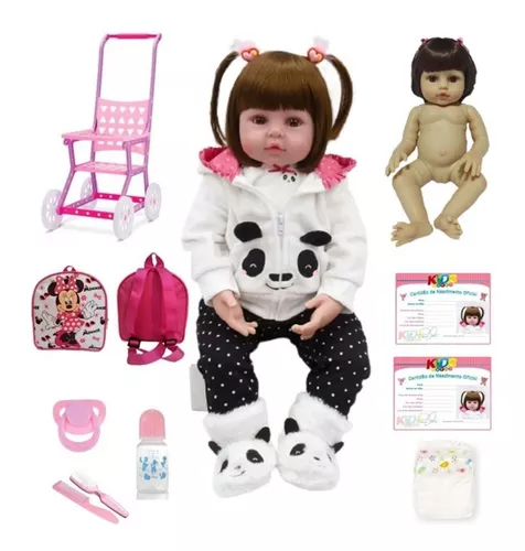 NPK 58cm Silicone Reborn Baby Dolls Boneca Reborn Realista Fashion