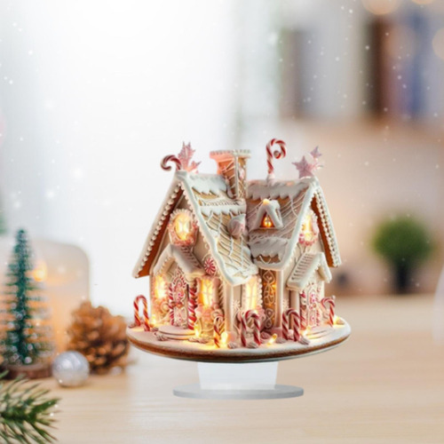 Decoración Navideña, Estatua De Casa De Navidad, Adorno,