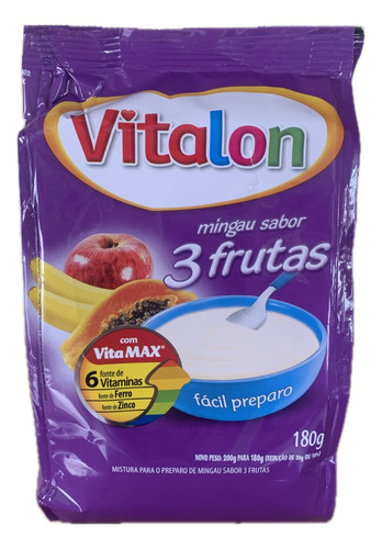 Kit Com 12 Sachês Mingau Vitalon 200g