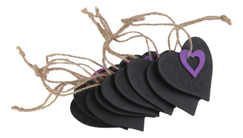 4 Set De 10 Etiquetas De Pizarra Con Diseño Floral 4 Piezas