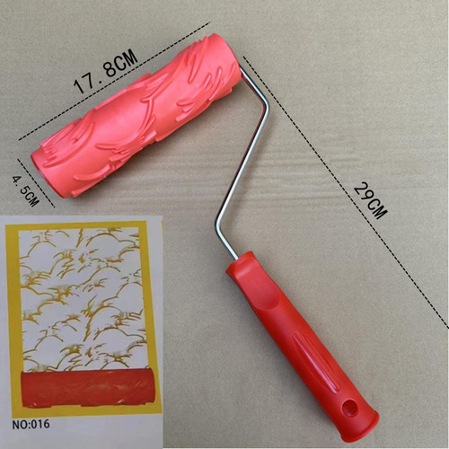 Cepillo De Pintura De Goma Con Textura De 178 Mm, Cómodo Est