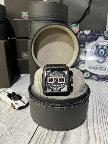 Reloj Hombre Mónaco Cronógrafo Calendario Negro Fórmula 1 Negro Negro (Reacondicionado)