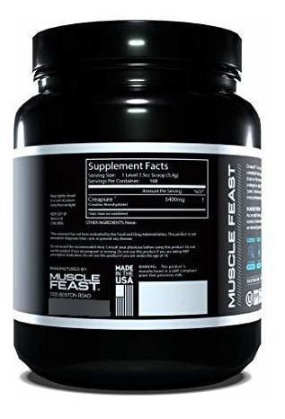 Imagen 2 de 5 de Creatina Polvo De Monohidrato De Creapure De Muscle Feast