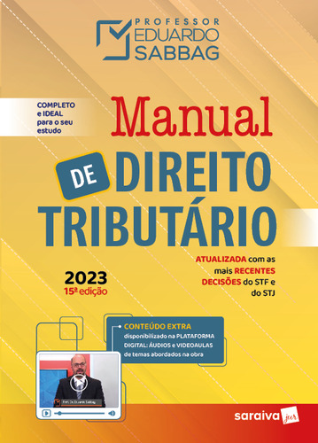 Manual De Direito Tributário - 15ed/23