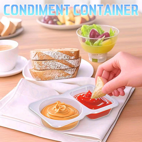 De 50 Contenedores Reutilizables Para Snacks Con Tapa