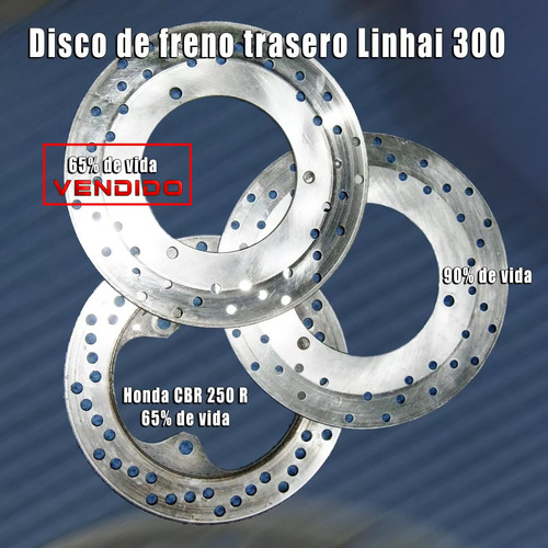 Disco De Freno Trasero Linhai  300 Y Honda Cbr250 1998