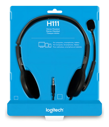 Audifono Con Microfono Logitech H111 Stereo Multidispositivo