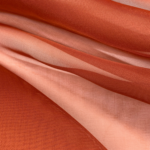 Tela Voile 1 Metro X 3,0 Ancho Ideal Cortinas Decoracion Terracota Liso