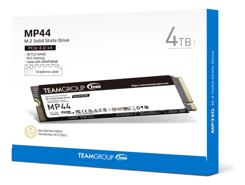 Teamgroup Mp44 4tb Slc Cache Gen4x4 M.2 2280 Pcie 4.0 Con