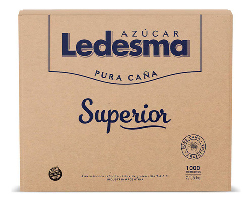 Azúcar Ledesma Selección Blanco 1000 Sobres 5grs Pack 1 Caja