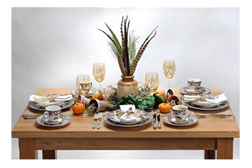 Spode Woodland Square Chip Y Dip Set 12 Plato De Motivo De Y