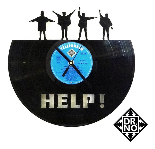 Reloj De Pared Vinilo Musicos