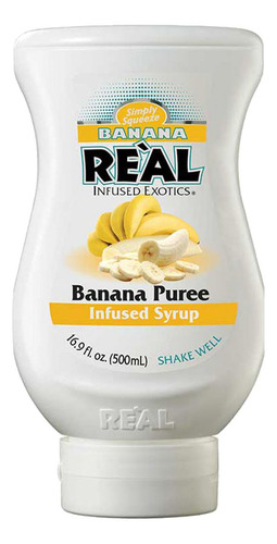 Pack De 4 Jarabe Puree Real Banana 500 Ml