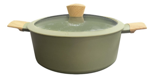 Cacerola De Aluminio C/ Asas Antiadherente 24cm Olive Oli05
