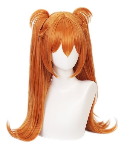 Evangelion Eva Asuka Langley Soryu Cosplay Peluca Naranja