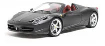 Comprar Ferrari 458 Italia Spider Escala 1:18 Hot Wheels Elite Color Negro