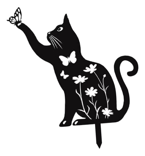 Apuesta De Jardín Decorativa De Gato, Busque 30x30cm