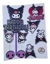 Comprar Toppers Kuromi Para Tortas Set De Decoración Para Fiesta