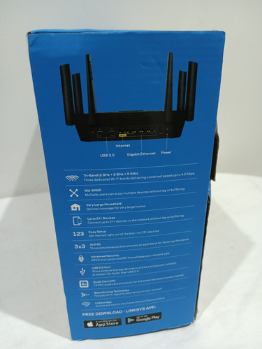 Router Wi-fi Linksys Ea9300 Max-stream Ac4000 Tri-band Modem (Usado)