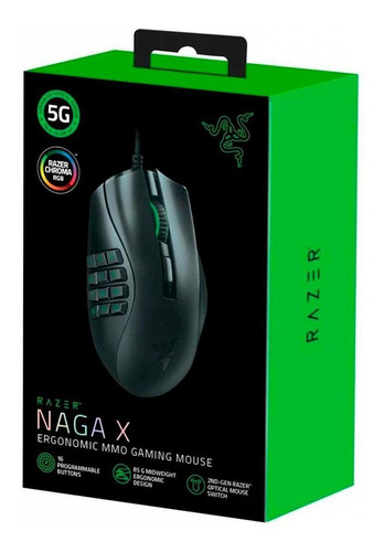 Mouse Gamer Razer Naga X 18000dpi 16 Botões Switch Optico