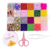 Comprar Pulseras Kit 16 Colores Cuentas Crear Pulseras Estuche Niños