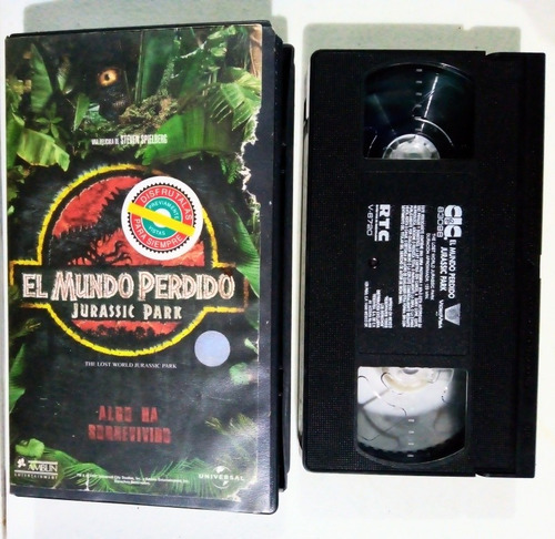 Película Vhs Jurassic Park El Mundo Perdido 1997 (Usado)