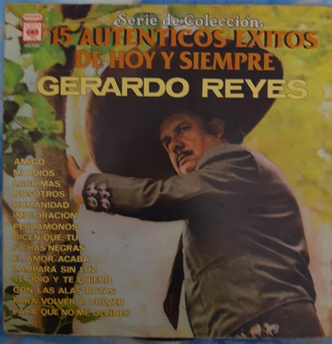 Lp Gerardo Reyes 15 Autenticos Exitos (Usado)
