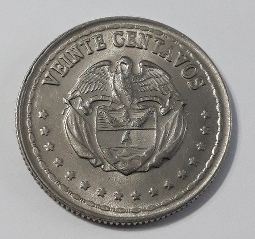 Moneda Colombia 20 Centavos 1964